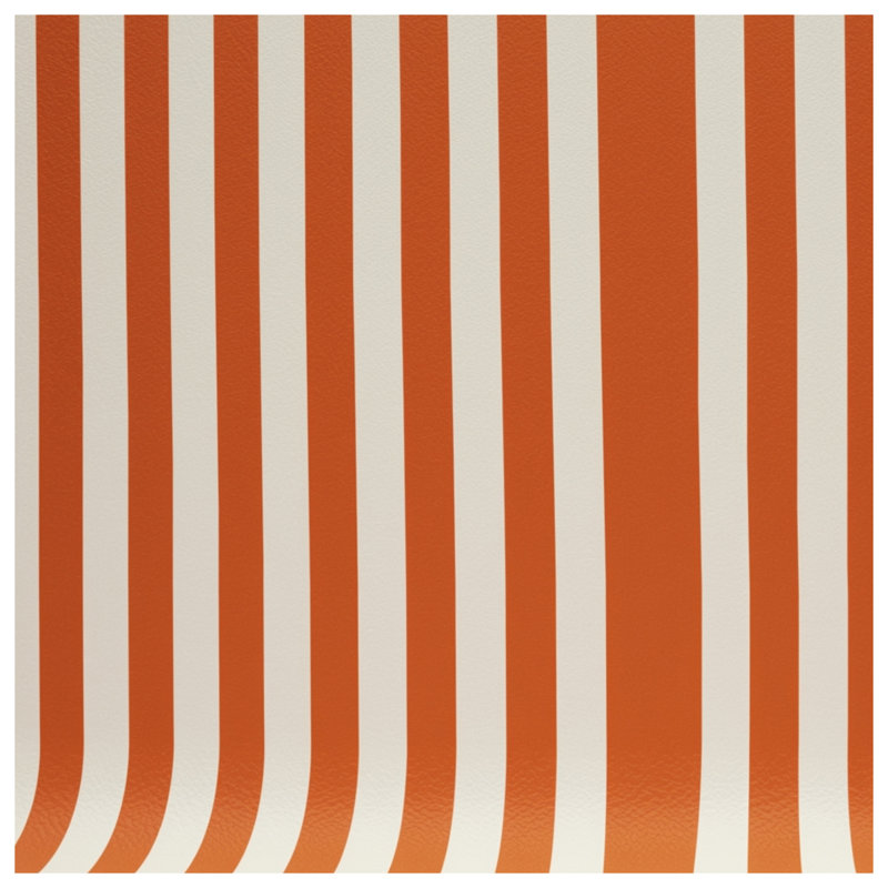 Orange White Vertical Stripes Blankets, 50in W x 60in H