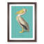 American Pelican in Teal by John Audubon - Picture Frame Painting-62764664-62764658