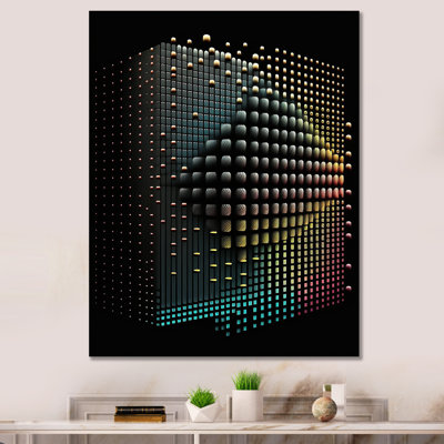 Multidimensional Luminogram III - Modern Geometric Metal Wall Decor