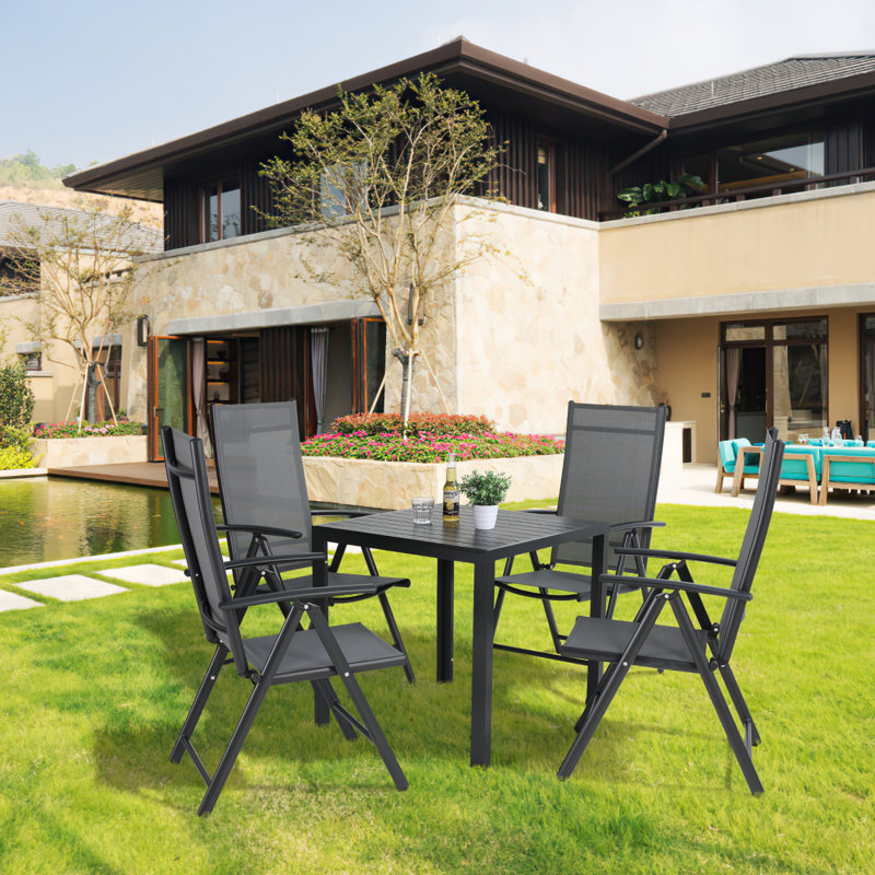 Alazah Patio Dining Set Square Table