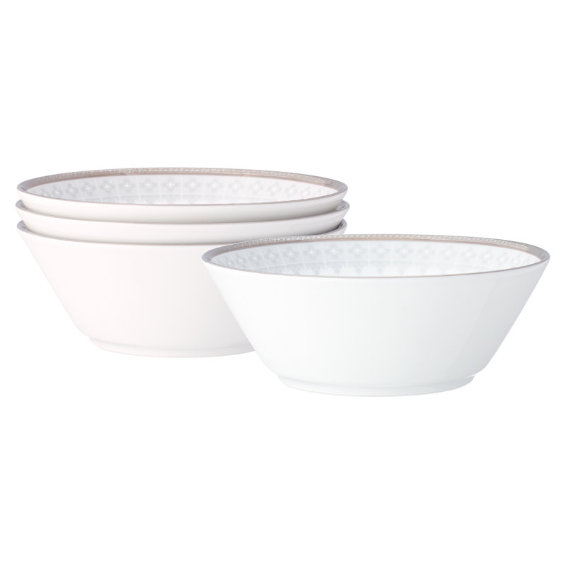 Noritake Silver Colonnade Fruit Bowls, 5", 9 Oz.