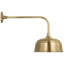 Thomas O'Brien, "Academy 20" Rex Barn Light in Hand-Rubbed Antique Brass with 16" Rockhouse Shade-597411723