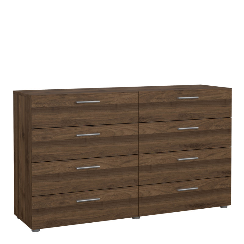 Benyard 140cm W 8 - Drawer Chest of Drawers, Walnut