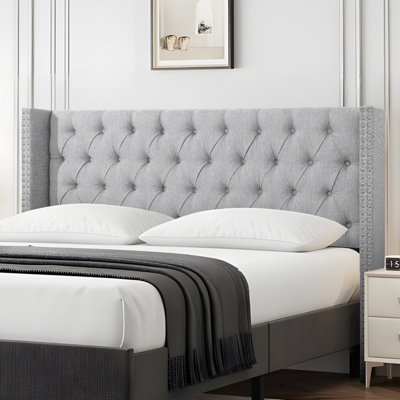 Upholstered Button Tufted Headboard