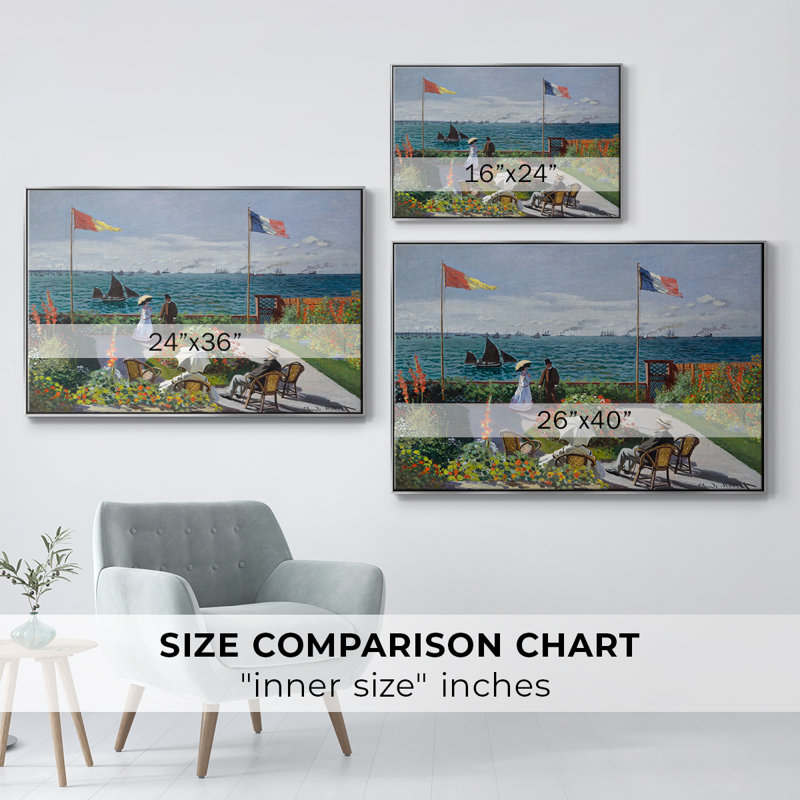 «Vintage Landscape -XCVI» sur toile, Toile avec cadre flottant brun, H 25 po x l 37 po x P 2 po