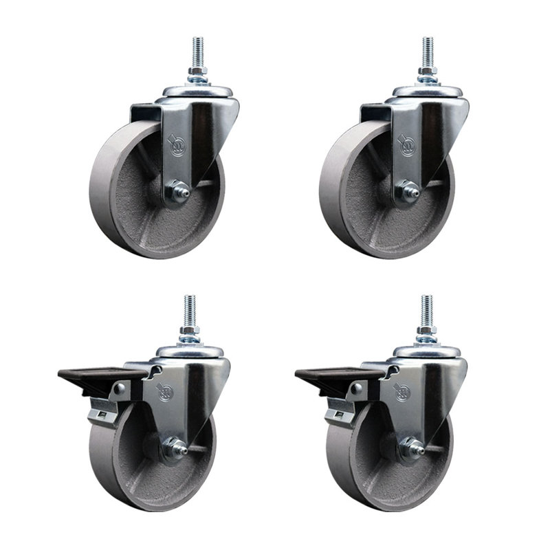 Threaded Stem Caster - 4" Wheel & 3/8" Stem