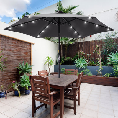 Parasol de marché éclairé 90 po