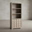 Bibliothèque Schell H 78,5 "X l 34" avec 3 tablettes ouvertes