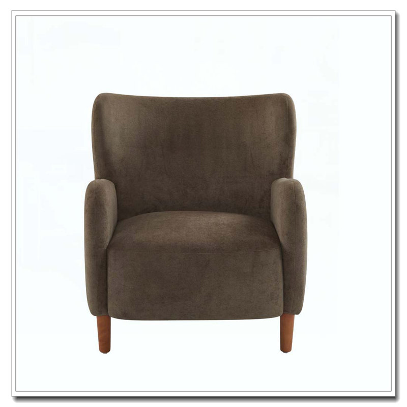 Fauteuil club à oreilles en velours