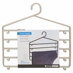 Blue Heavy-Duty Plastic Hangers with Trouser Bar and Shoulder Notches -  41.5cm - Choice of pack quantity options