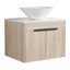 Ensemble de meuble-lavabo moderne 24 po avec lavabo en céramique 24 po.-110837041