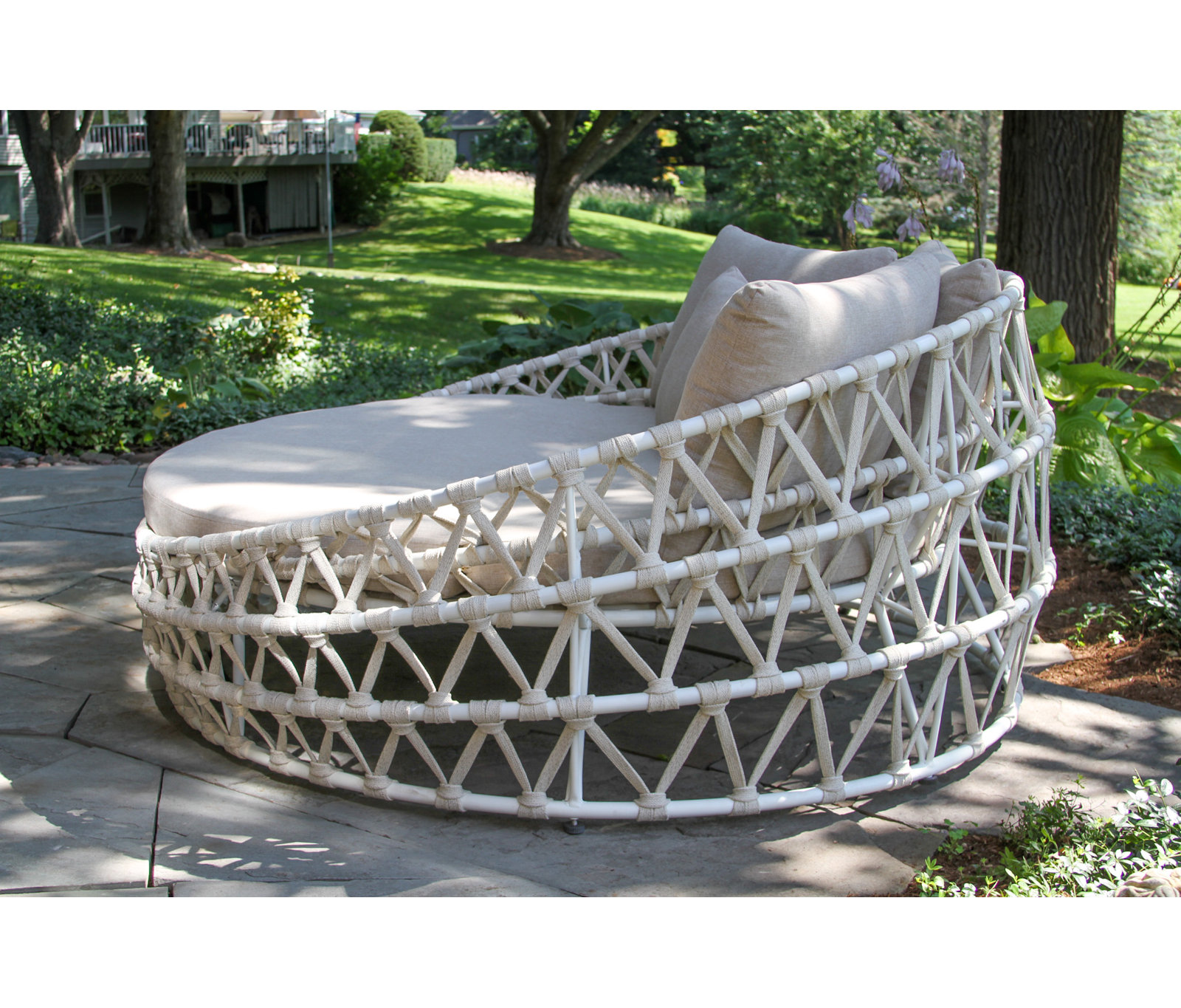 68" W Weather-Resistant Patio Daybed with Cushions