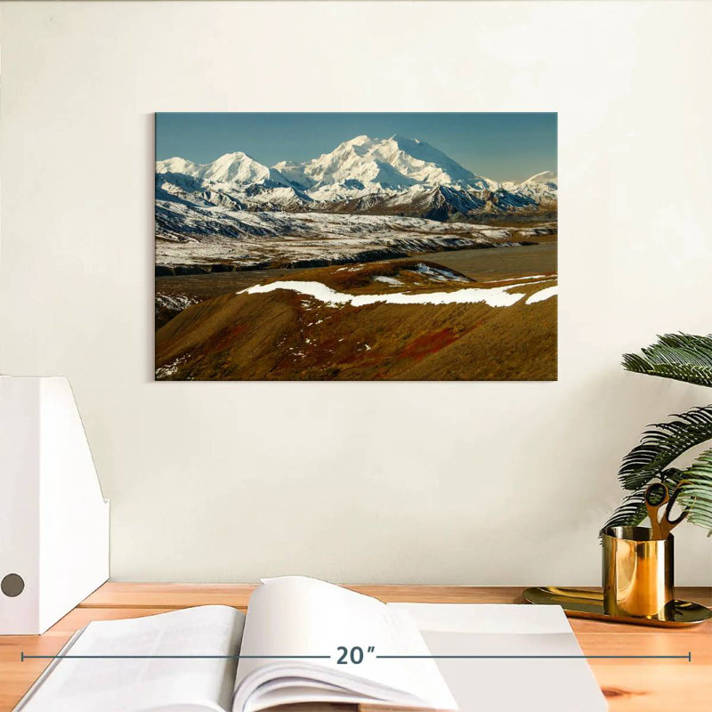 Alvord Denali Snow Mountain, 8" H x 12" W
