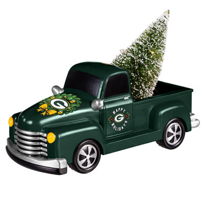 Green Bay Packers Lit Holiday Rally Truck Statue