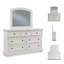 Commode 7 tiroirs avec miroir Davidas