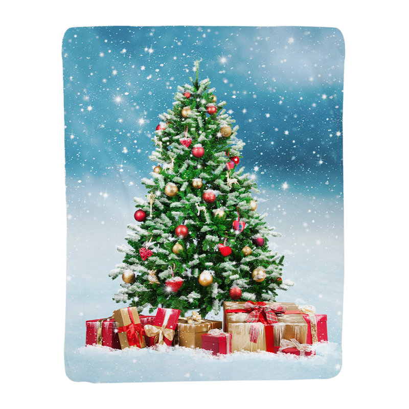 Snowy Tree Standard Throw Blanket