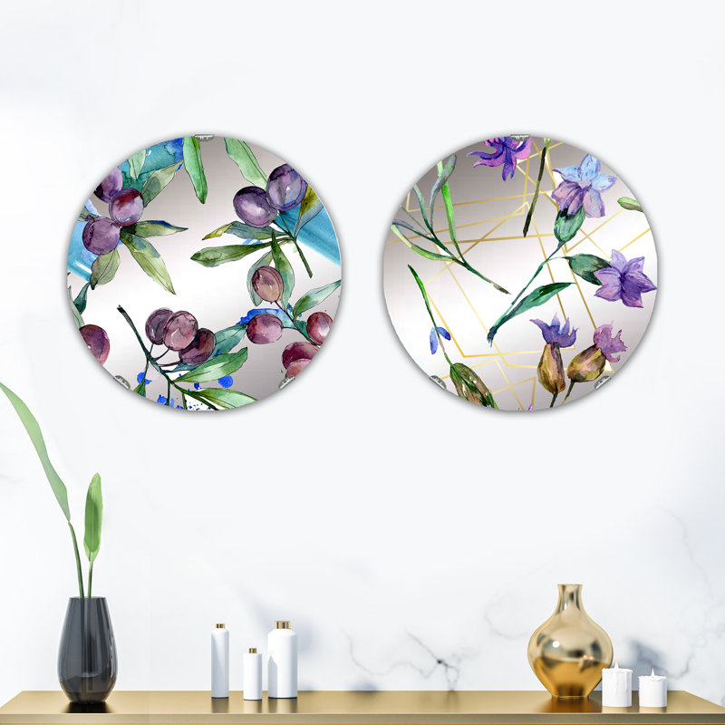 Ensemble de 2 miroirs sans cadre