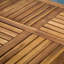 Ensemble de salle à manger d'extérieur en bois 7 pièces avec coussins Hermosa