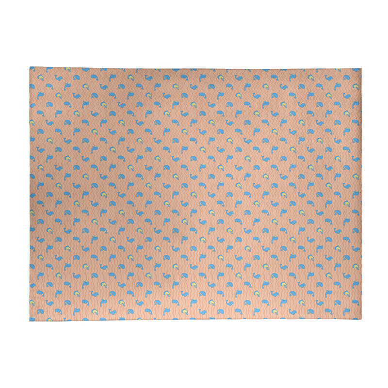 Tapis de la baleine orange, Rectangle 2 pi x 3 pi