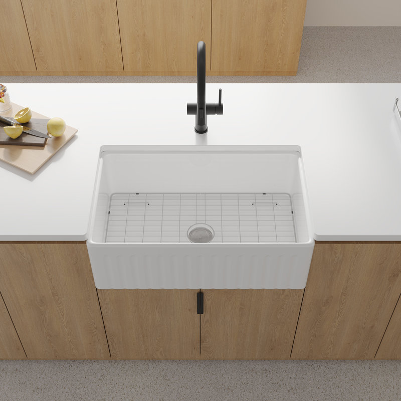 36'' L Single Bowl Fireclay Kitchen Sink