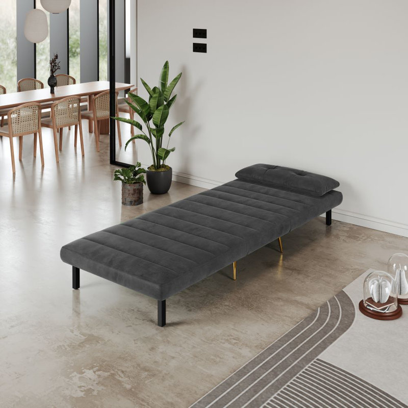 Taysia 1 Seater Sofa Bed, Grey