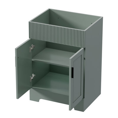 24" Single Bathroom Vanity Cabinet Base Only, Without Sink Top
