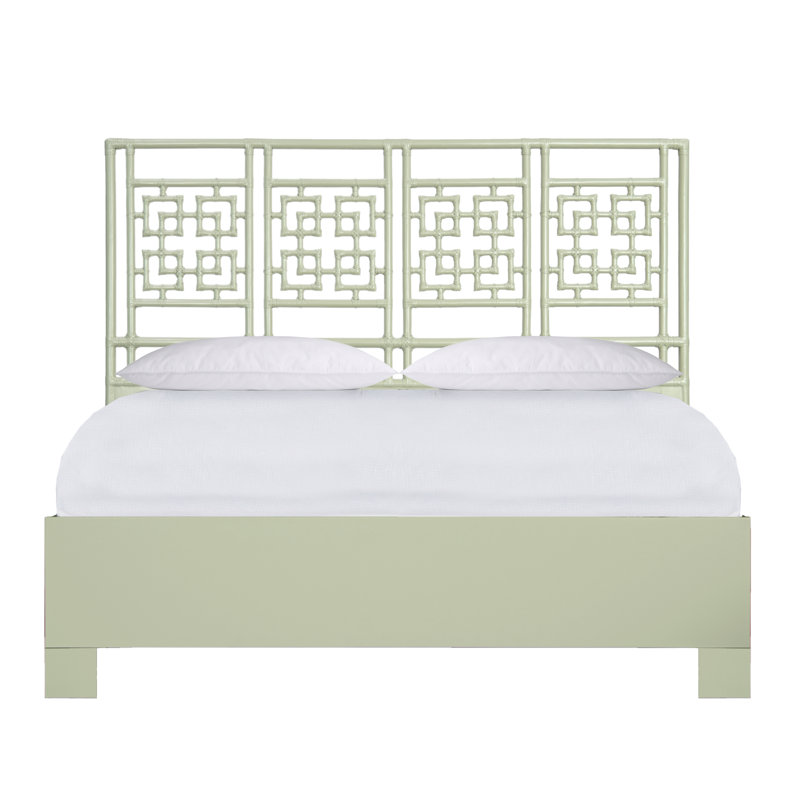 Palm Springs Low Profile Standard Bed, King, Celery Green
