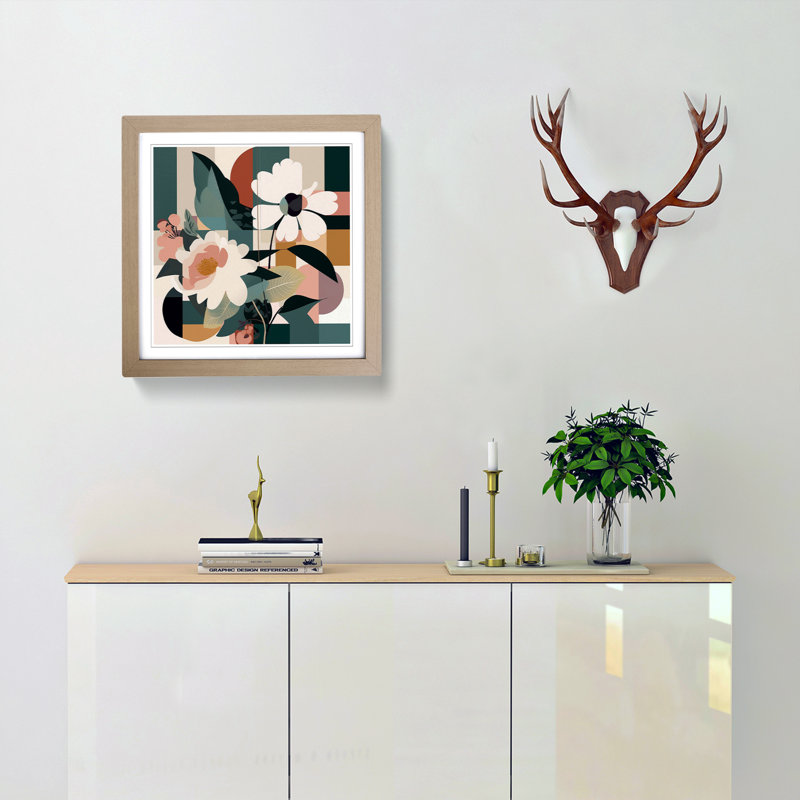 Single Picture Frame Print on Wood, Oak