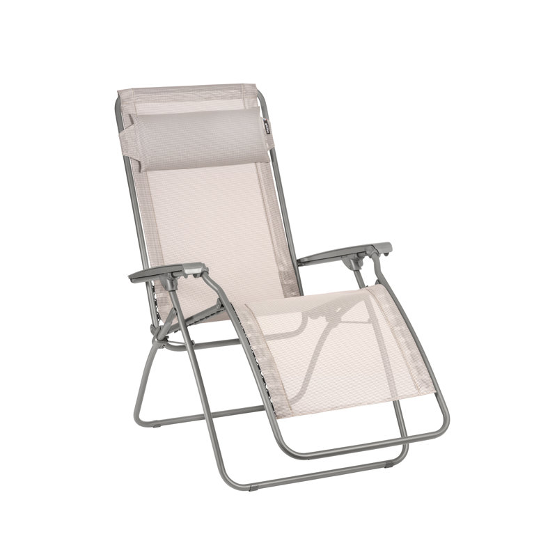Chaise inclinable zéro gravité R Clip par Lafuma Mobilier, Magnolia, Titan