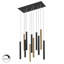 Kuhlmann - Light Gold/Matte Black LED Cluster Pendant-48671109