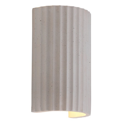 Lesher Ceramic Flush Mounted Sconce