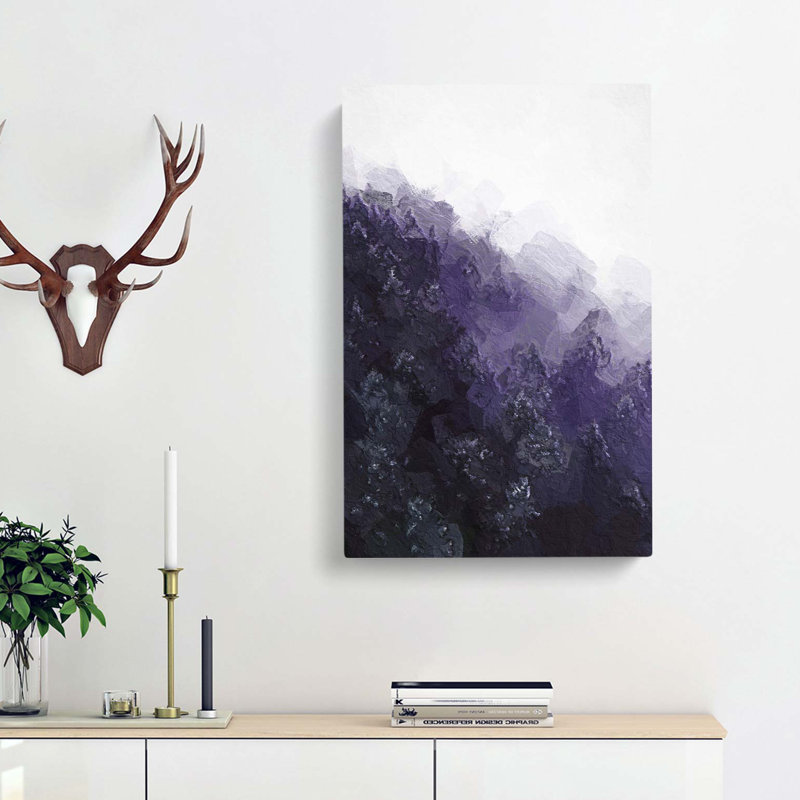 Forest Fog In Germany In Abstract - Wrapped Canvas Painting, 50cm H x 35cm W x 3cm D