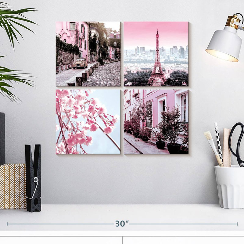 Sirci rose Paris Pop II, H 18 po x l 18 po