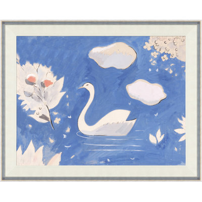 Paule Marrot " Swan In Lake (Var. 1) " by Paule Marrot