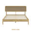 Lit plateforme en bois massif NTC avec tête de lit et lattes silencieuses NTC, style Mid-Century moderne, capacité de poids de 1000 lb, assemblage sans effort, grand sable-416198717-425854246