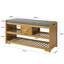 6 Pair Shoe Storage Bench