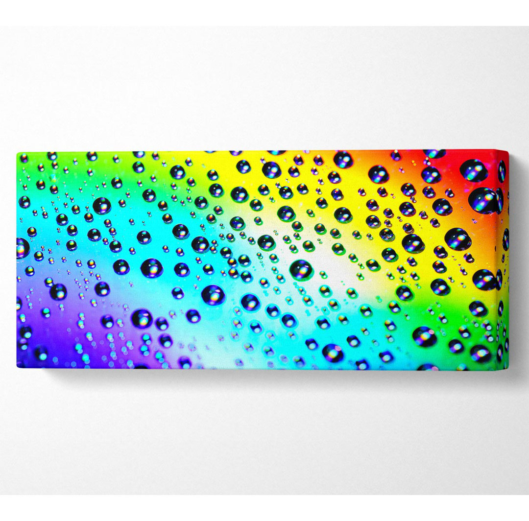 Regenbogen Regentropfen - Kunstdrucke auf Leinwand