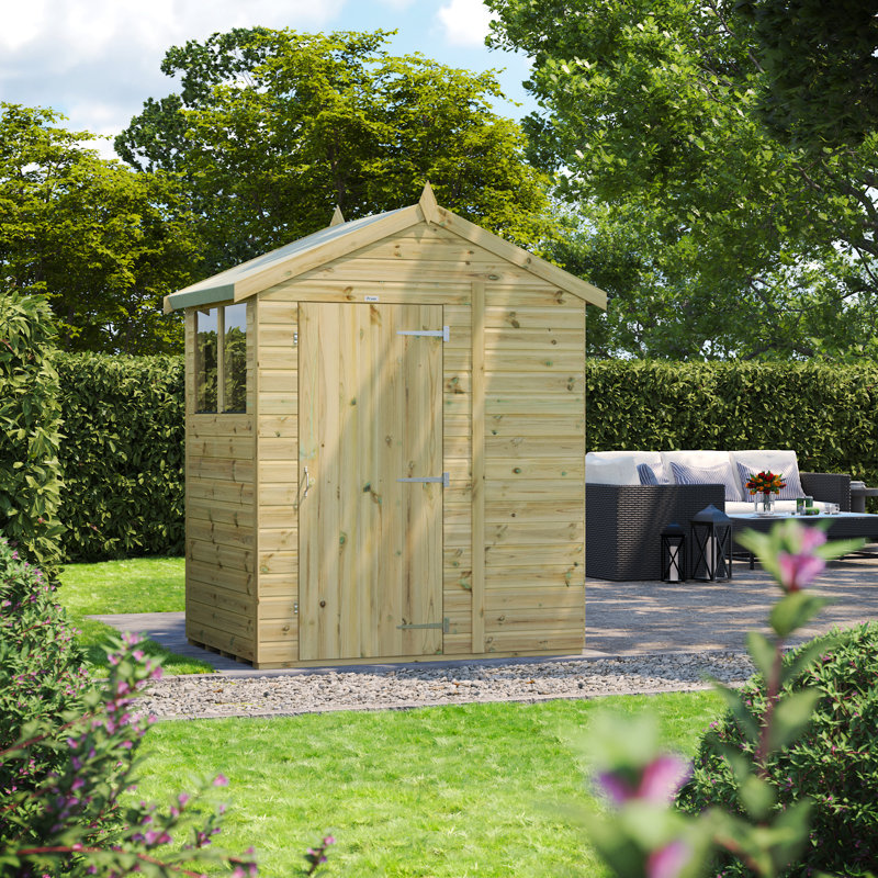 Powersheds 6 x 6ft Premium Pressure Treated Timber Apex Garden Shed
