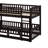 Twin Over Twin Bunk Bed With Fence-1427900442