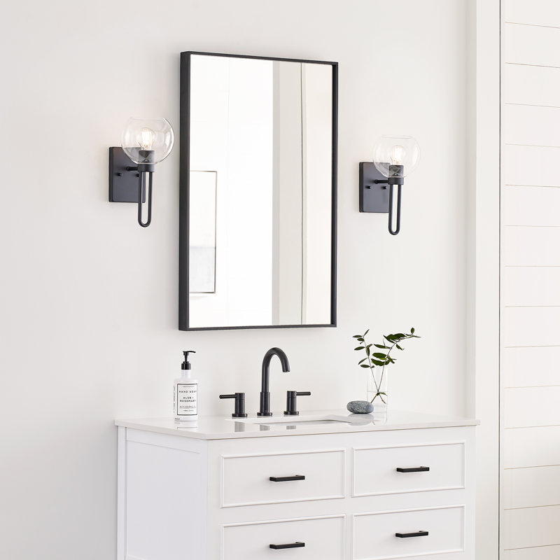 1 - Light Bath Sconce, Midnight Black