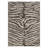 Safari Animal Print Zebra Machine Printed Washable Beige / Gray Indoor Area Rug with Non-Slip Backing-846593583