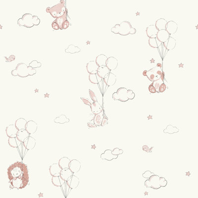 Papier peint avec des ballons flottants