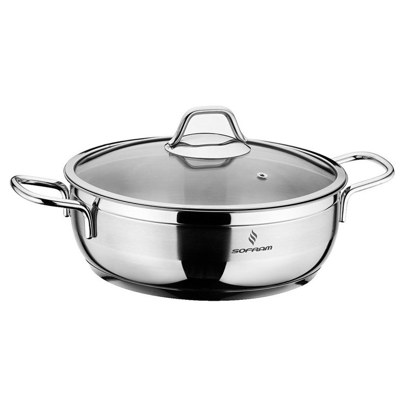 Sofram 7.1 Quart Stainless Steel Stock Pot with Lid