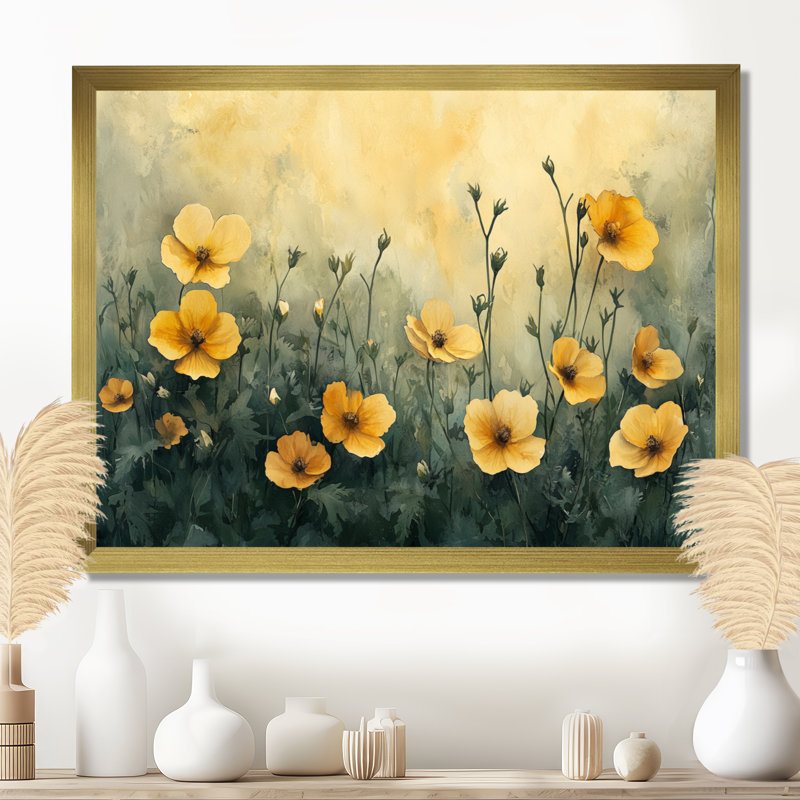 «Axton Summer Violet Flowers In Fields - Violets», art mural, Reproduction encadrée d'une seule photo, H 12 po x l 20 po