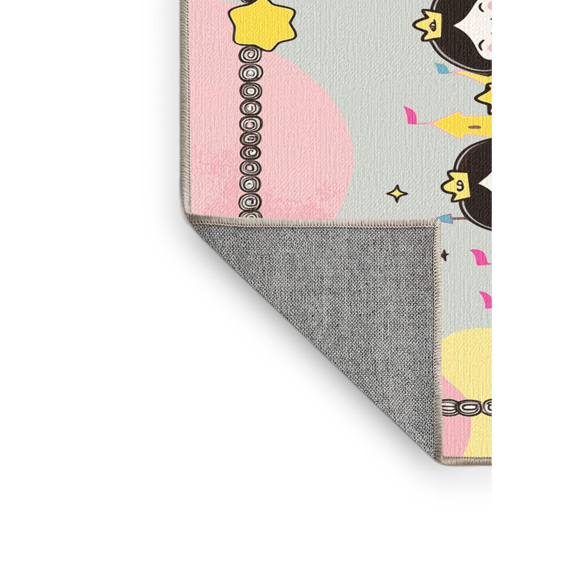 Tapis fantaisie East Urban Home, Rectangulaire 8 pi x 10 pi