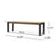 Banc avec siège confortable pour le salon et le vestibule
