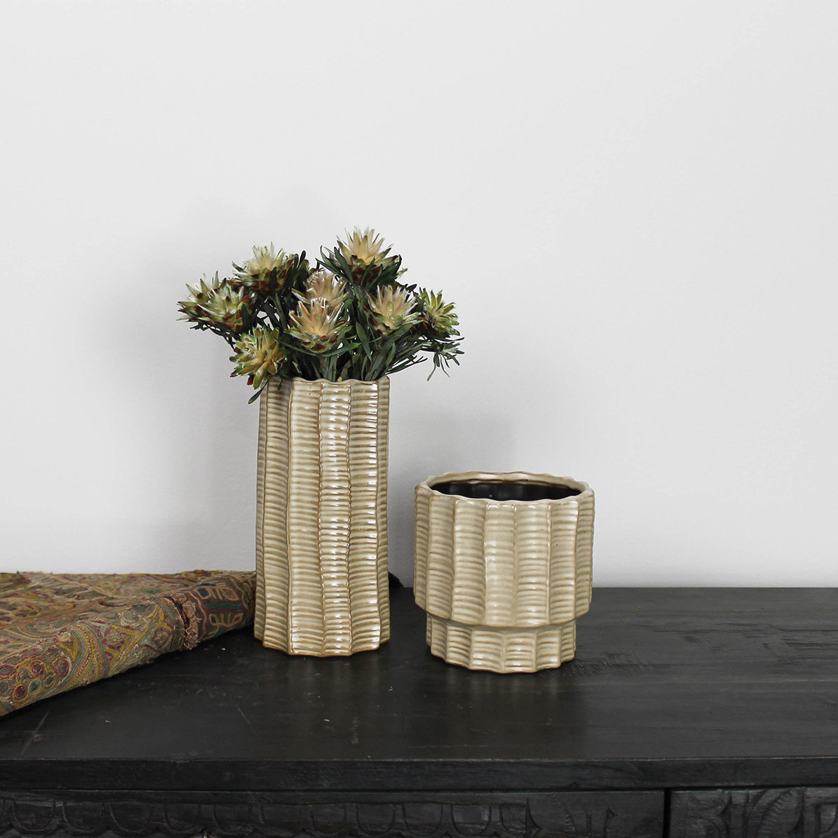 Cypress Ceramic Cachepot
