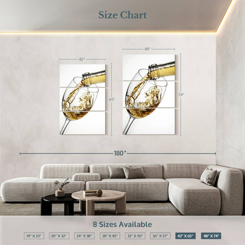 Yarlin Serving White Wine, 50" H x 32" W
