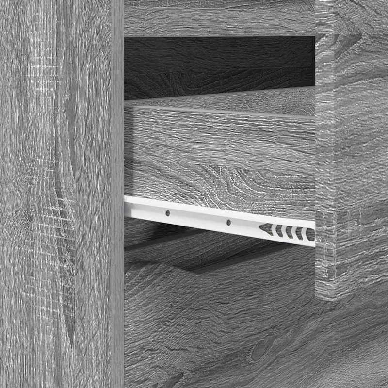 80cm W Chest of Drawers, Grey Sonoma