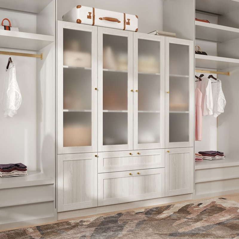 Closet System With Six Doors And Two Drawer